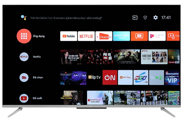 Android Tivi TCL 55 inch 55P715 Màu Đen