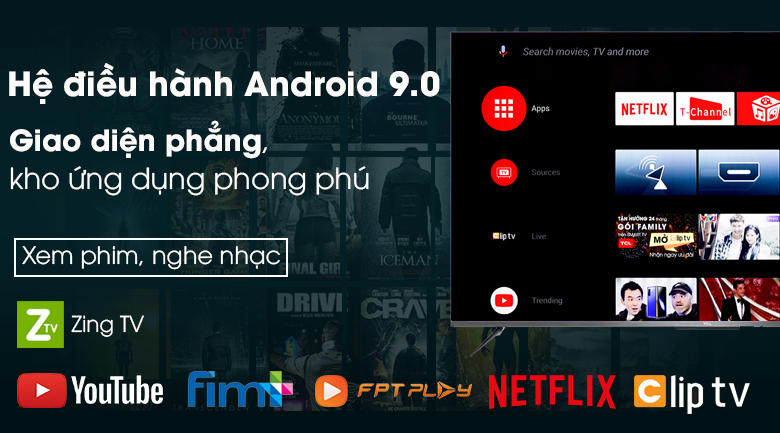 Android Tivi TCL 55 inch L55P715 - Android 9.0 Android Tivi TCL 55 inch L55P715 - Android 9.0