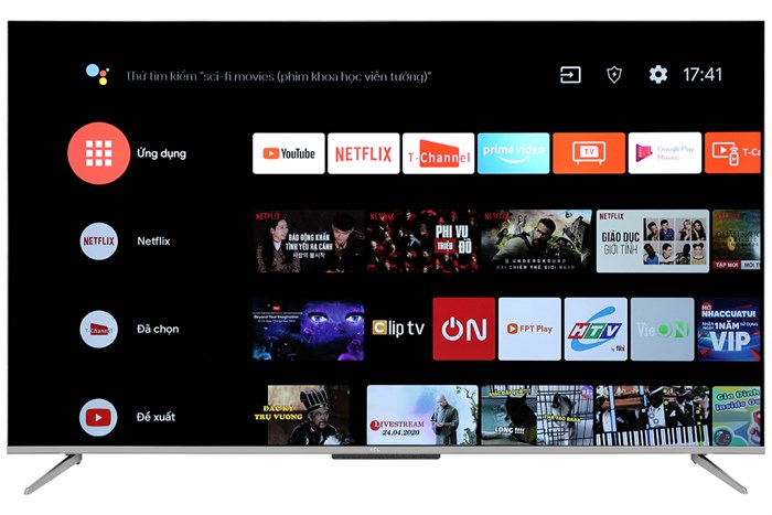 Android Tivi TCL 65 inch 65P715 Màu Đen