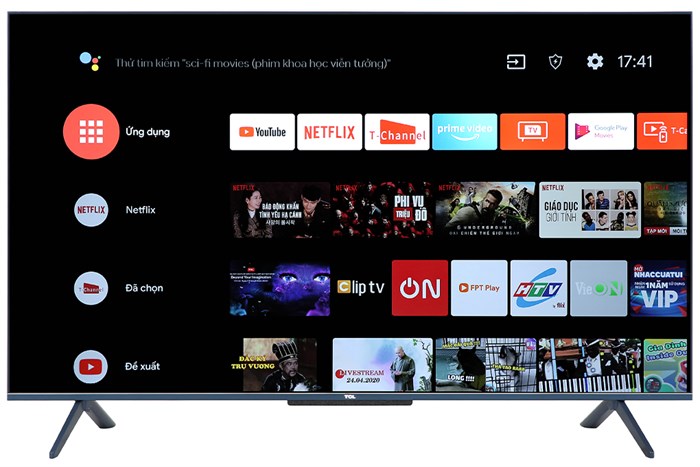 Android Tivi QLED TCL 4K 50 inch 50Q716 Màu Đen