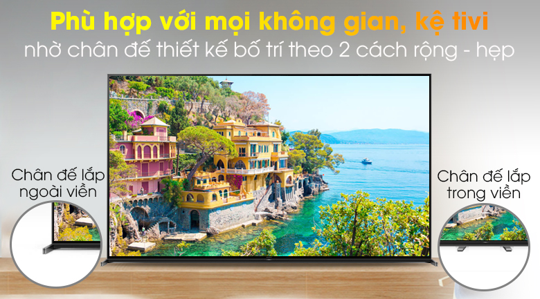 Android Tivi Sony 8K 85 inch KD-85Z8H - Dễ dàng bố trí