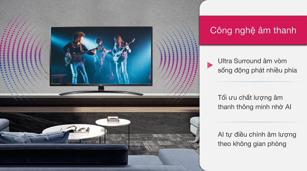 Smart Tivi LG 4K 43 inch 43UN7400PTA