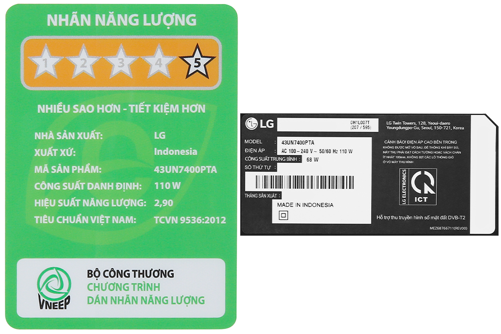 Smart Tivi LG 4K 43 inch 43UN7400PTA Màu Đen