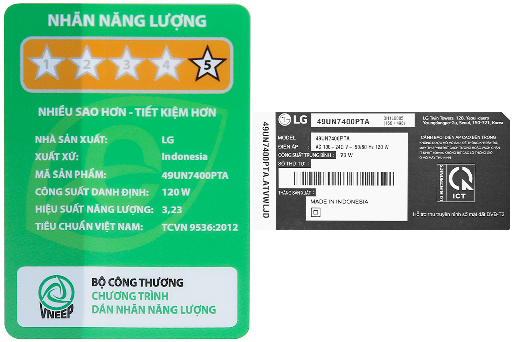 Smart Tivi LG 4K 49 inch 49UN7400PTA Màu Đen
