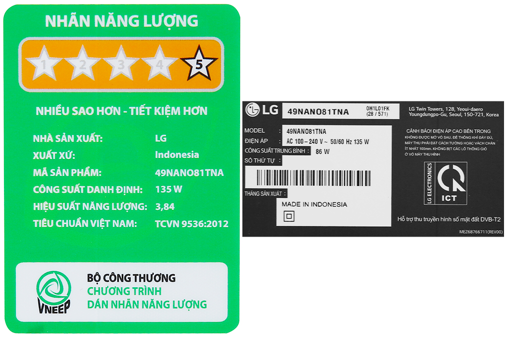 Smart Tivi NanoCell LG 4K 49 inch 49NANO81TNA Màu Đen