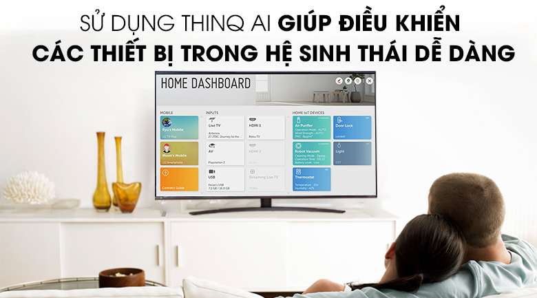 Smart Tivi LG 4K 65 inch 65NANO81TNA - Ứng dụng ThinQ AI