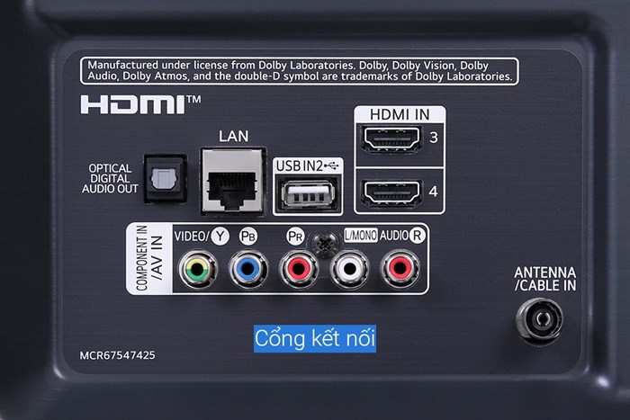 Smart Tivi LG 4K 65 inch 65NANO81TNA Màu Đen