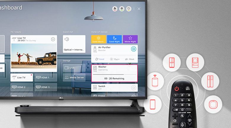 Magic Remote và trí tuệ nhân tạo AI ThinQ  - Smart Tivi LG 4K 75 inch 75UN7290PTF