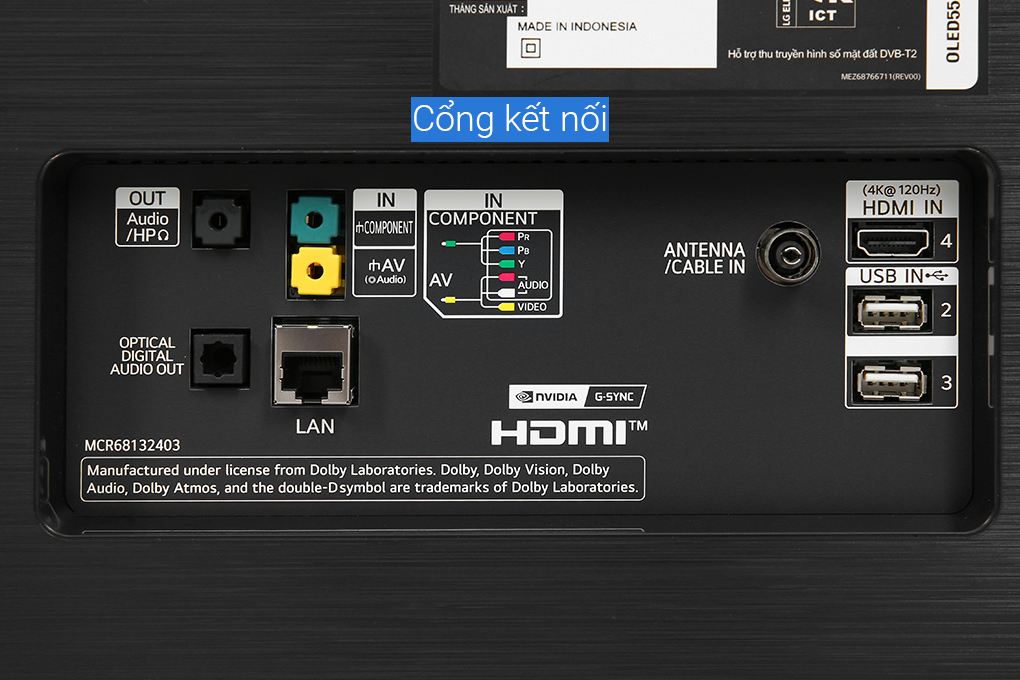 Smart Tivi OLED LG 4K 55 inch 55CXPTA Màu Đen