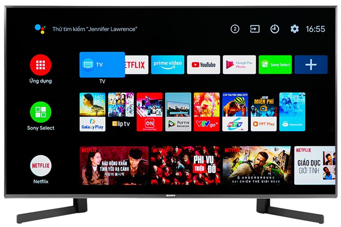 Android Tivi Sony 4K 49 inch KD-49X9500H Màu Đen