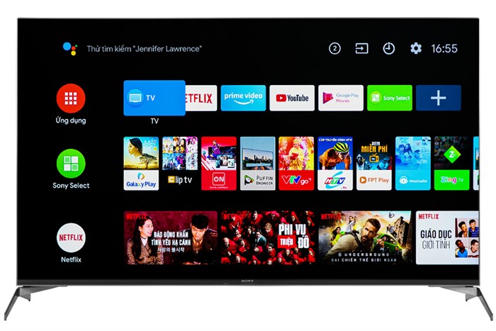 Android Tivi Sony 4K 55 inch KD-55X9500H Màu Đen