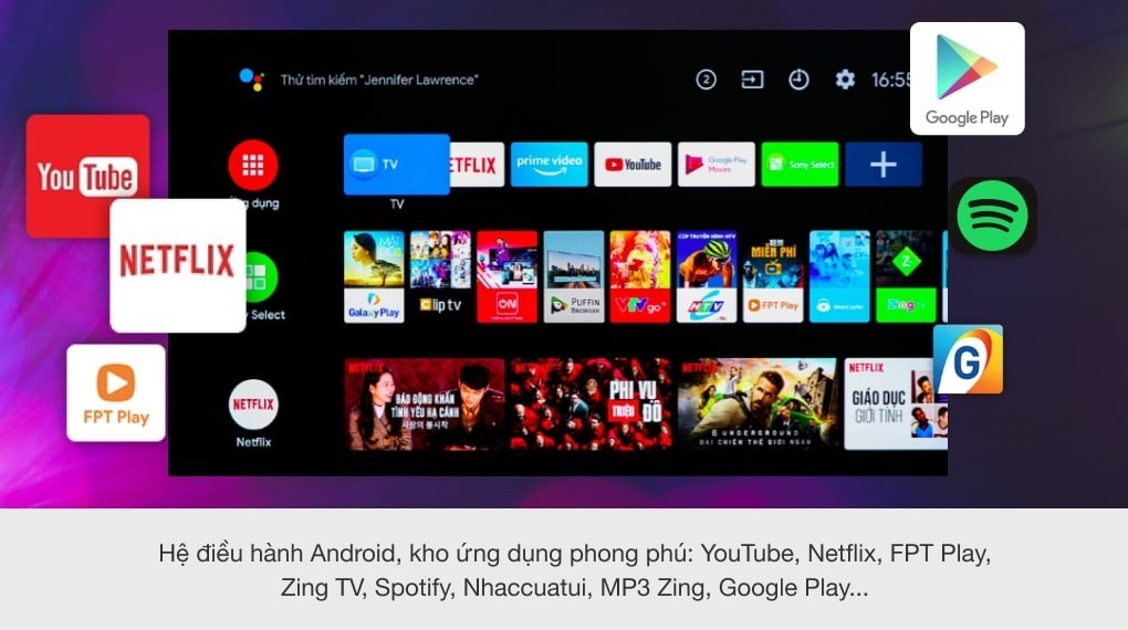 Android Tivi Sony 4K 65 inch KD-65X9500H