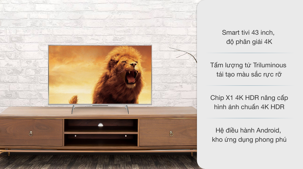 Android Tivi Sony 4K 43 inch KD-43X8500H/S - 2