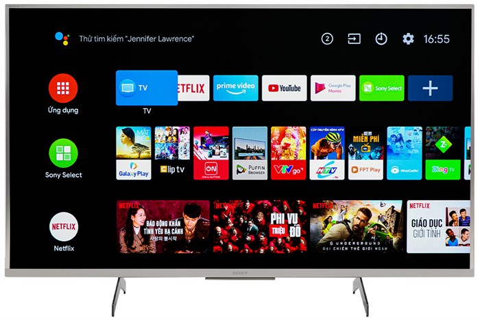 Android Tivi Sony 4K 43 inch KD-43X8500H/S Màu Bạc