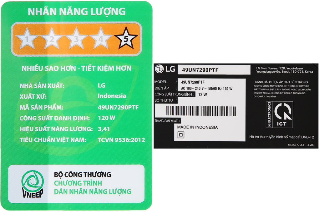 Smart Tivi LG 4K 49 inch 49UN7290PTF Màu Đen