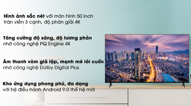 Android Tivi Vsmart 4K 50 inch 50KD6800