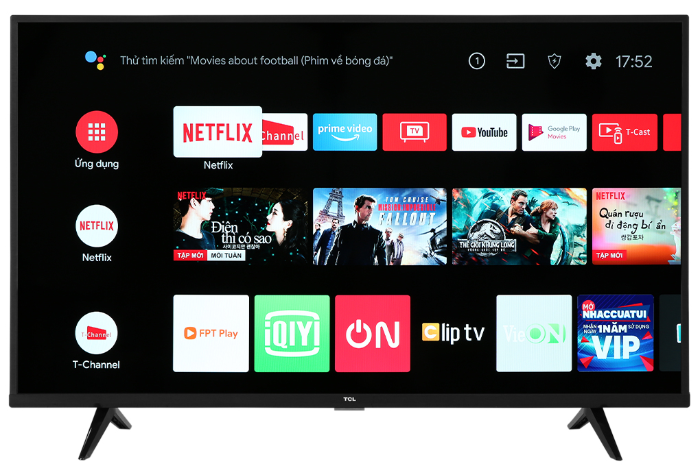 Siêu thị android Tivi TCL 4K 43 inch 43P615