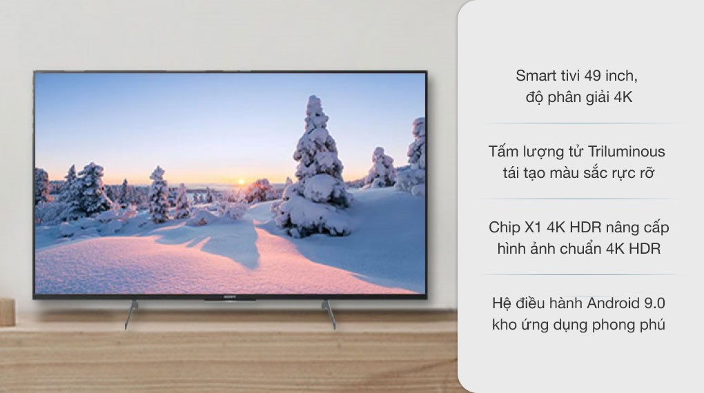 Android Tivi Sony 4K 49 inch KD-49X8500H