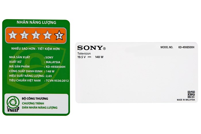 Android Tivi Sony 4K 49 inch KD-49X8500H/S Màu Bạc