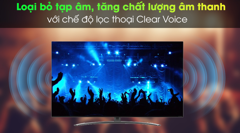 Smart Tivi NanoCell LG 4K 55 inch 55NANO86TNA - Chế độ lọc thoại Clear Voice