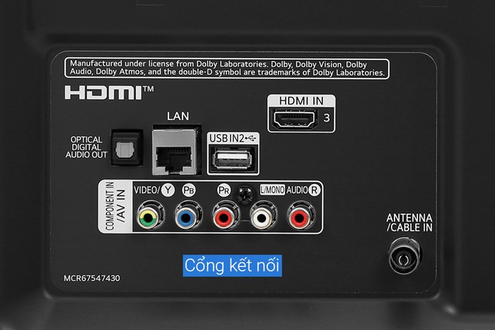 Smart Tivi LG 4K 70 inch 70UN7300PTC Màu Đen