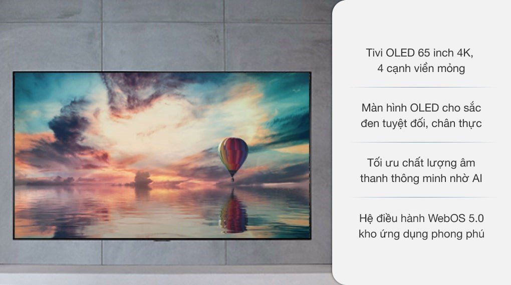 Smart Tivi OLED LG 4K 65 inch 65GXPTA