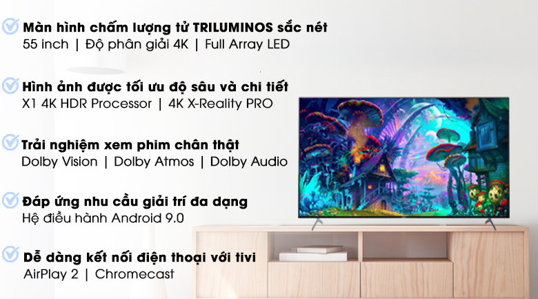 Android Tivi Sony 4k 55 Inch Kd 55x9000h Gia Tốt Co Trả Gop