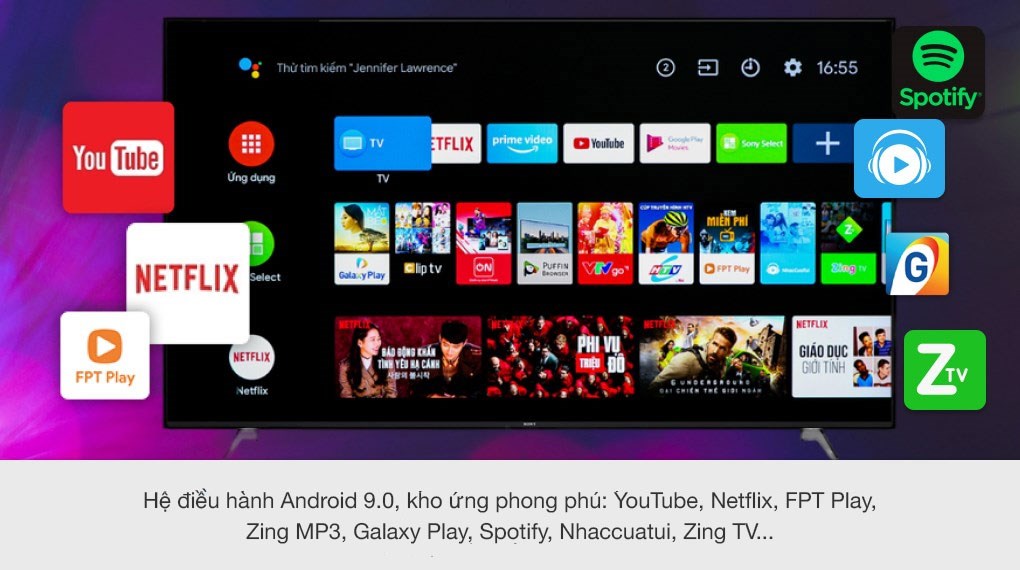 Android Tivi Sony 4K 55 inch KD-55X9000H