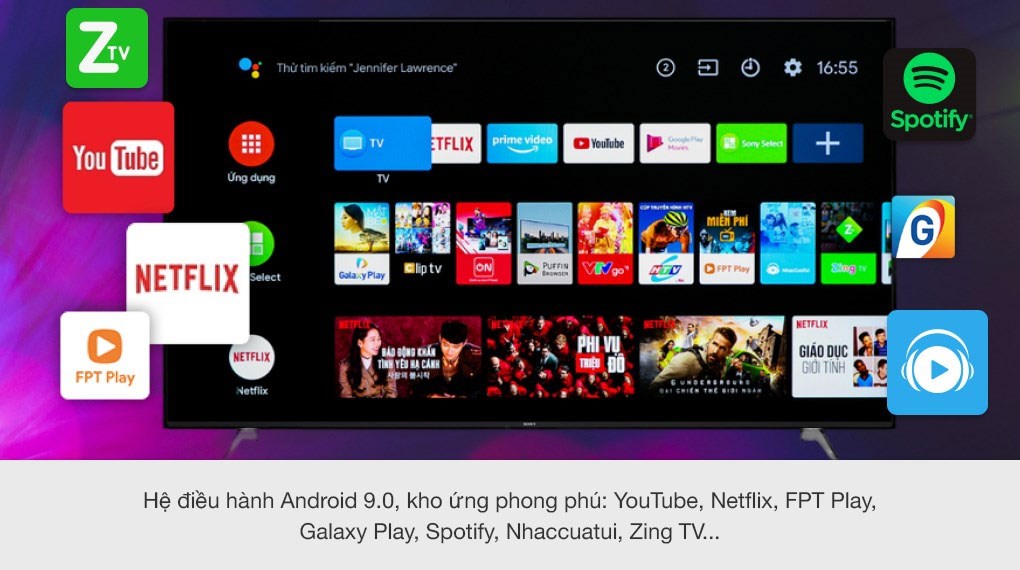 Android Tivi Sony 4K 55 inch KD-55X9000H/S