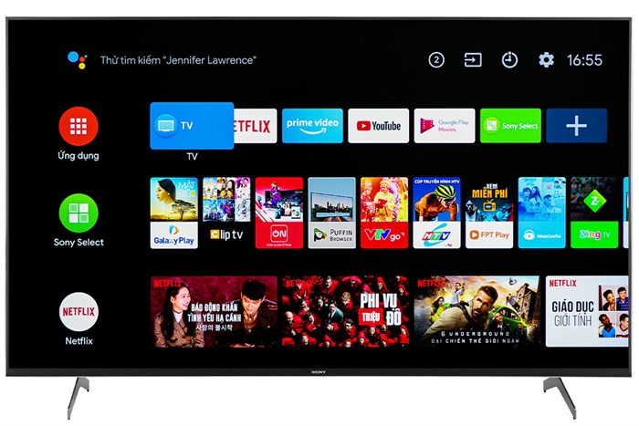 Android Tivi Sony 4K 65 inch KD-65X9000H Màu Đen