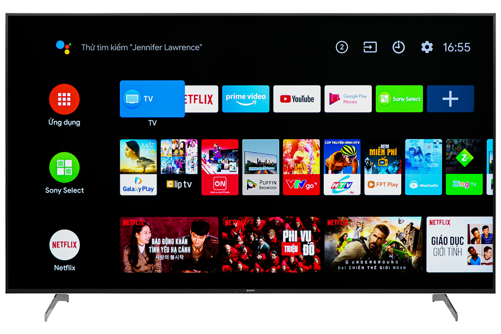 Android Tivi Sony 4K 75 inch KD-75X9000H Màu Đen