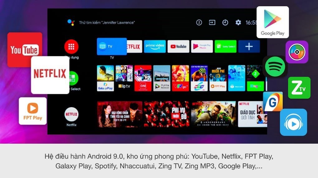 Android Tivi Sony 4K 85 inch KD-85X9000H