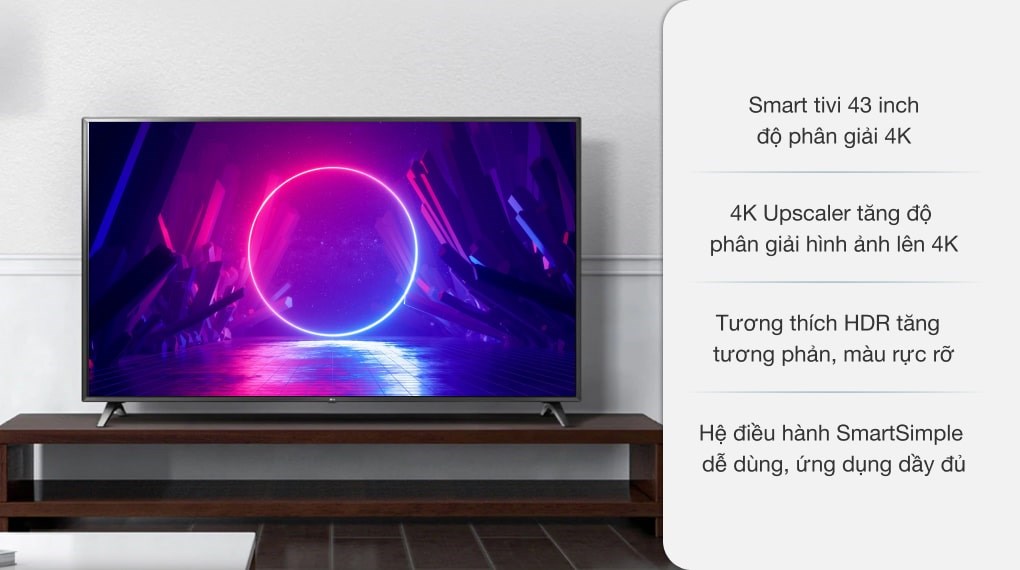 Smart Tivi LG 4K 43 inch 43UN7000PTA