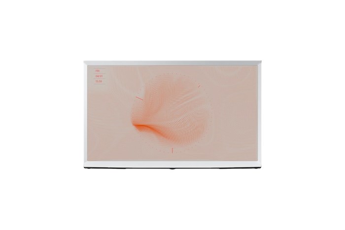 Smart Tivi Kiểu Chữ Có Chân The Serif QLED Samsung 4K 55 inch QA55LS01T Màu Đen