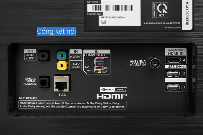 Smart Tivi OLED LG 4K 65 inch 65CXPTA Màu Đen