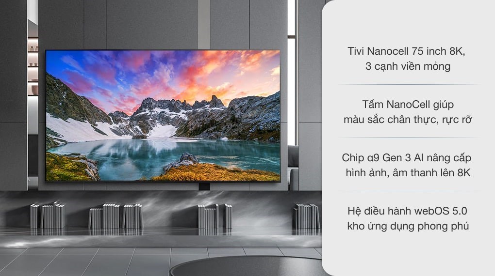 Smart Tivi NanoCell LG 8K 75 inch 75NANO95TNA