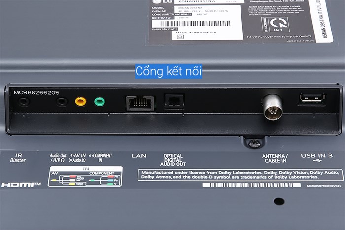 Smart Tivi NanoCell LG 8K 65 inch 65NANO95TNA Màu Đen