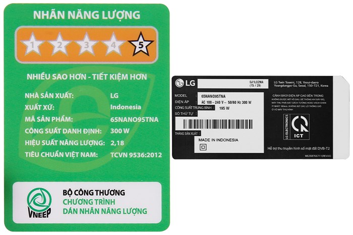 Smart Tivi NanoCell LG 8K 65 inch 65NANO95TNA Màu Đen