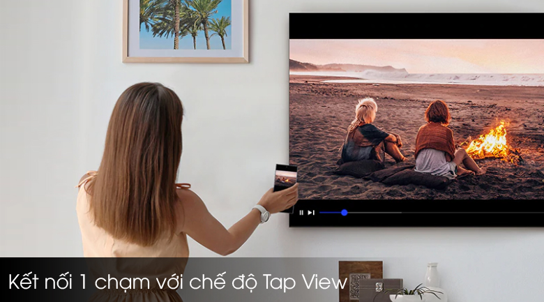 Kết nối 1 chạm Tap view - Smart Tivi Samsung 4K 65 inch UA65TU8000