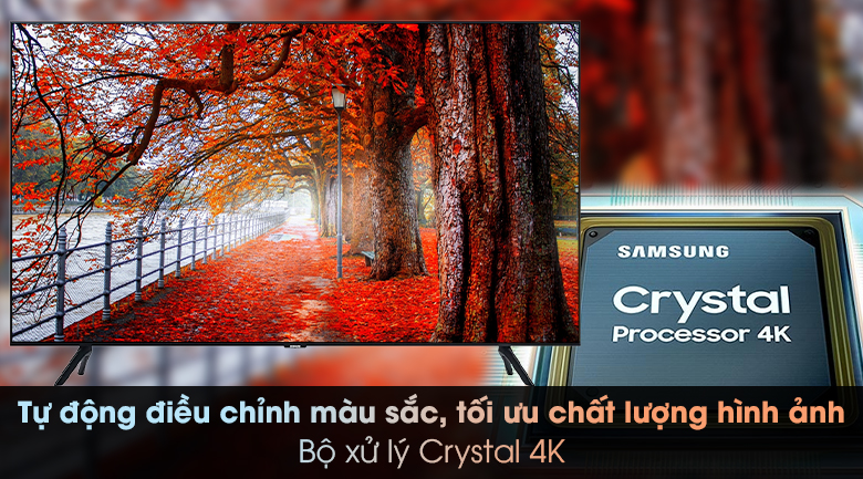Smart Tivi Samsung 4K 50 inch UA50TU8000 - Bộ xử lý Crystal 4K