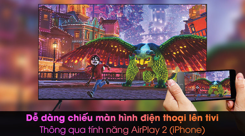 Smart Tivi Samsung 4K 43 inch UA43TU8000 - Chiếu màn hinh  AirPlay2