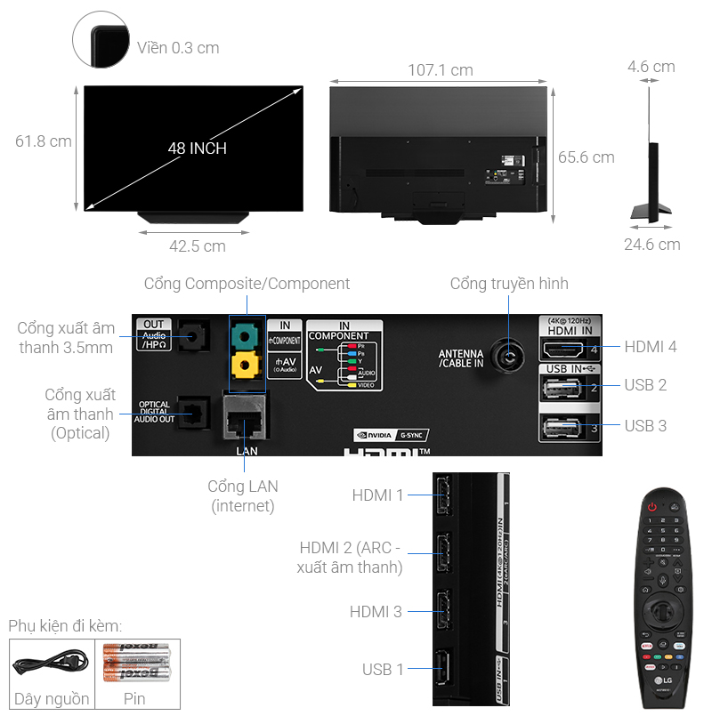 Smart Tivi OLED LG 4K 48 inch 48CXPTA