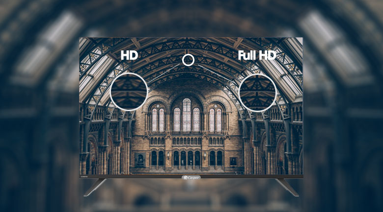 Hình ảnh sắc nét gấp 2 lần HD nhờ độ phân giải Full HD - Smart Tivi Casper 43 inch 43FX6200