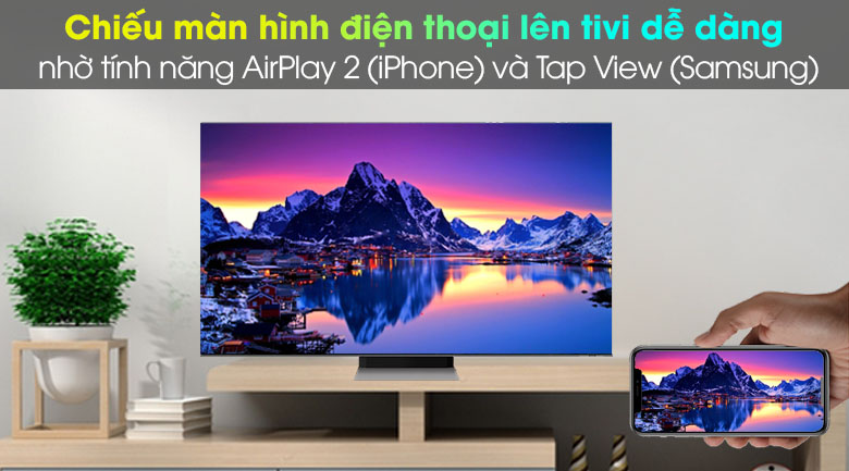 Tính năng AirPlay 2 - Tivi Neo QLED 8K 85 inch Samsung QA85QN900A