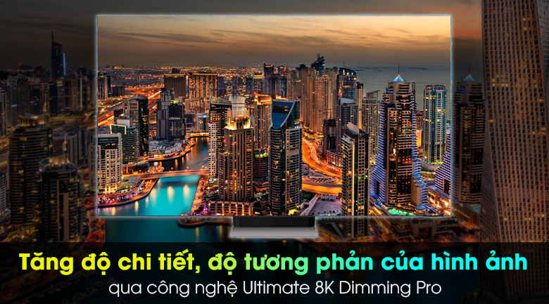 Tăng chi tiết hình ảnh và độ tương phản với Ultimate 8K Dimming Pro