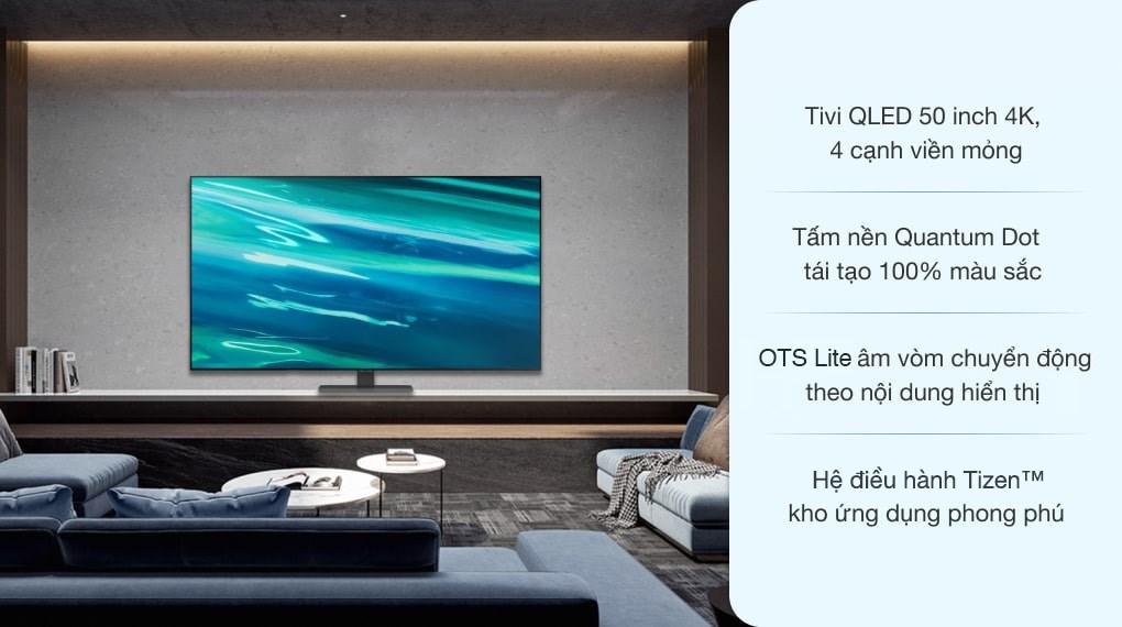 Smart Tivi QLED 4K 50 inch Samsung QA50Q80A