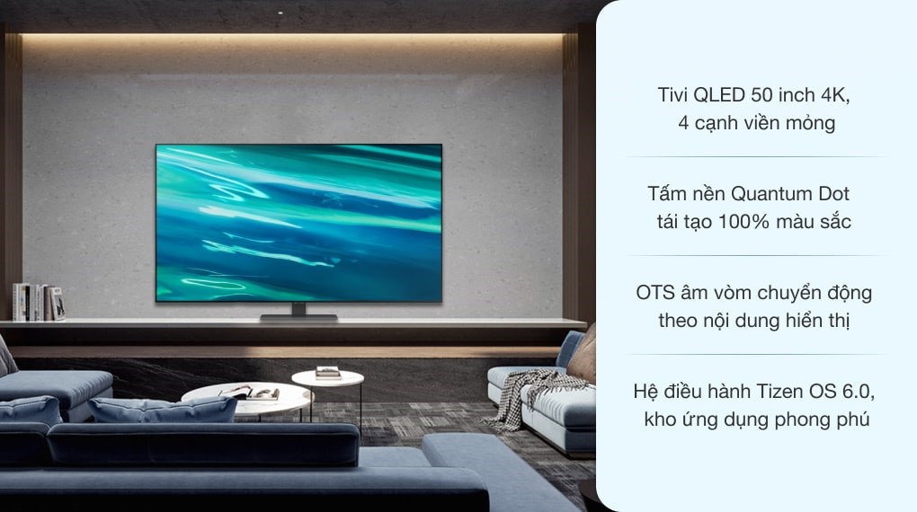 Smart Tivi QLED 4K 50 inch Samsung QA50Q80A
