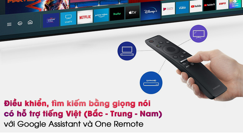 Smart Tivi QLED 4K 65 inch Samsung QA65Q70A - One Remote
