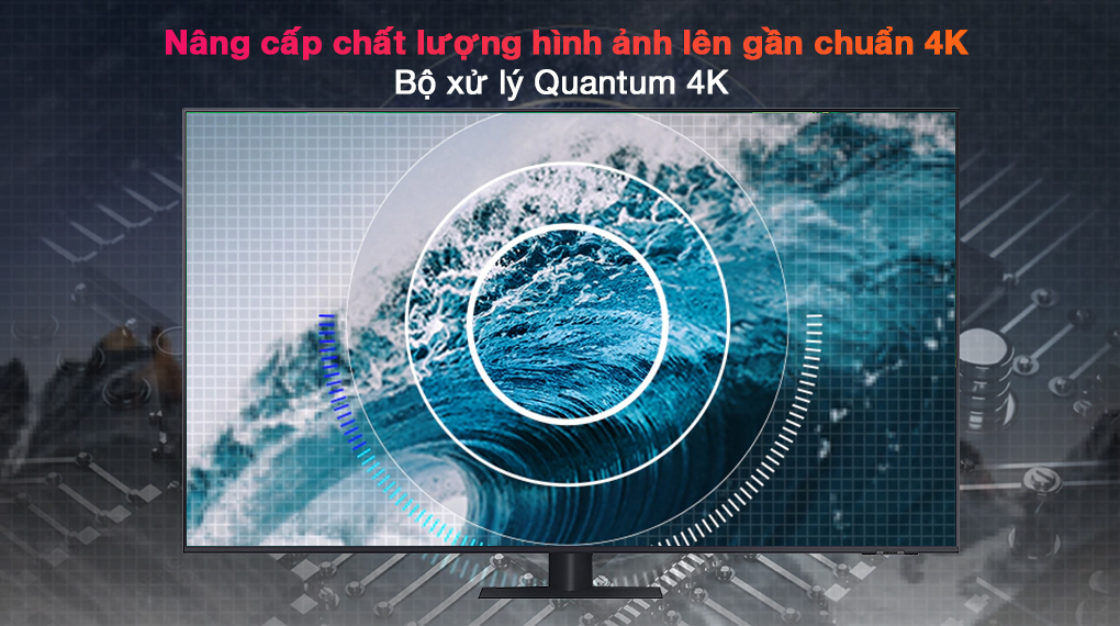Smart Tivi QLED 4K 75 inch Samsung QA75Q70A - Bộ xử lý Quantum 4K