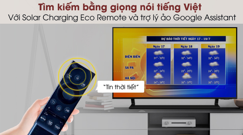 Smart Tivi QLED 4K 43 inch Samsung QA43Q65A - Tìm kiếm bằng giọng nói tiếng Việt